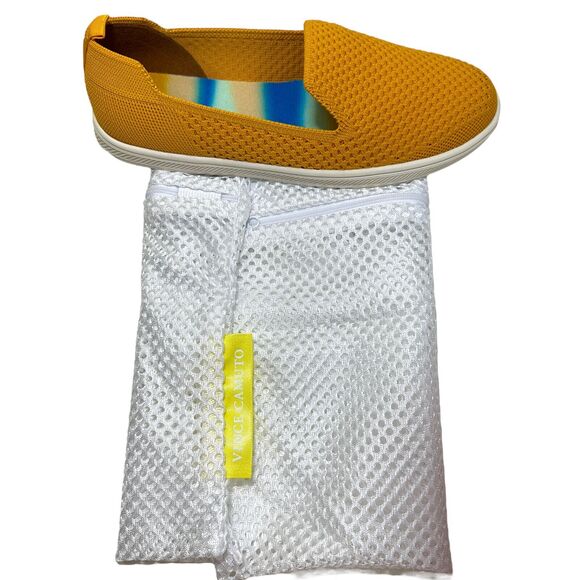 Vince Camuto Cabreli Washable Sneaker Knit Yellow Women 5.5M/36 NWB Breathable - Picture 6 of 9